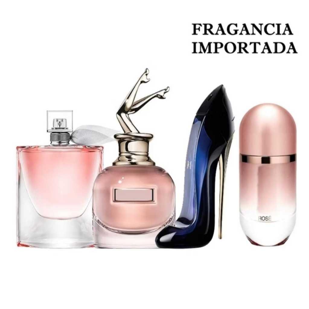 Kit 4 PERFUMES IMPORTADO FEMININO DE QUALIDADE ESSENCIA CONCENTRADA GRIFE ALTA FIXAÇÃO REFIL SPRAY
