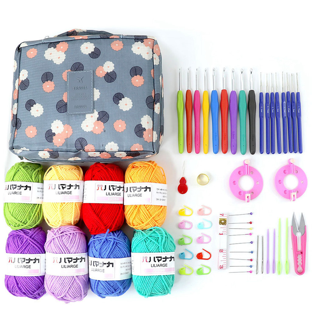 Kit De Crochê Para Iniciantes SDS Adultos Inicial De Tricô E Crianças ...