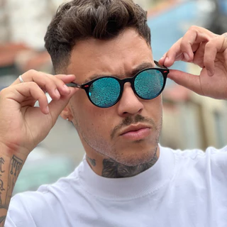 Óculos de Sol Redondo Polarizado Casual Esportivo e Unissex - Italy