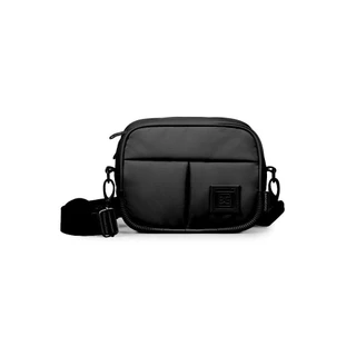 Bolsa Transversal Feminina Pequena Esportiva Puff Preta
