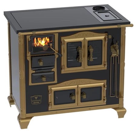 Fogao a Lenha Venax n 2 Imperador Premium Caldeira Preto