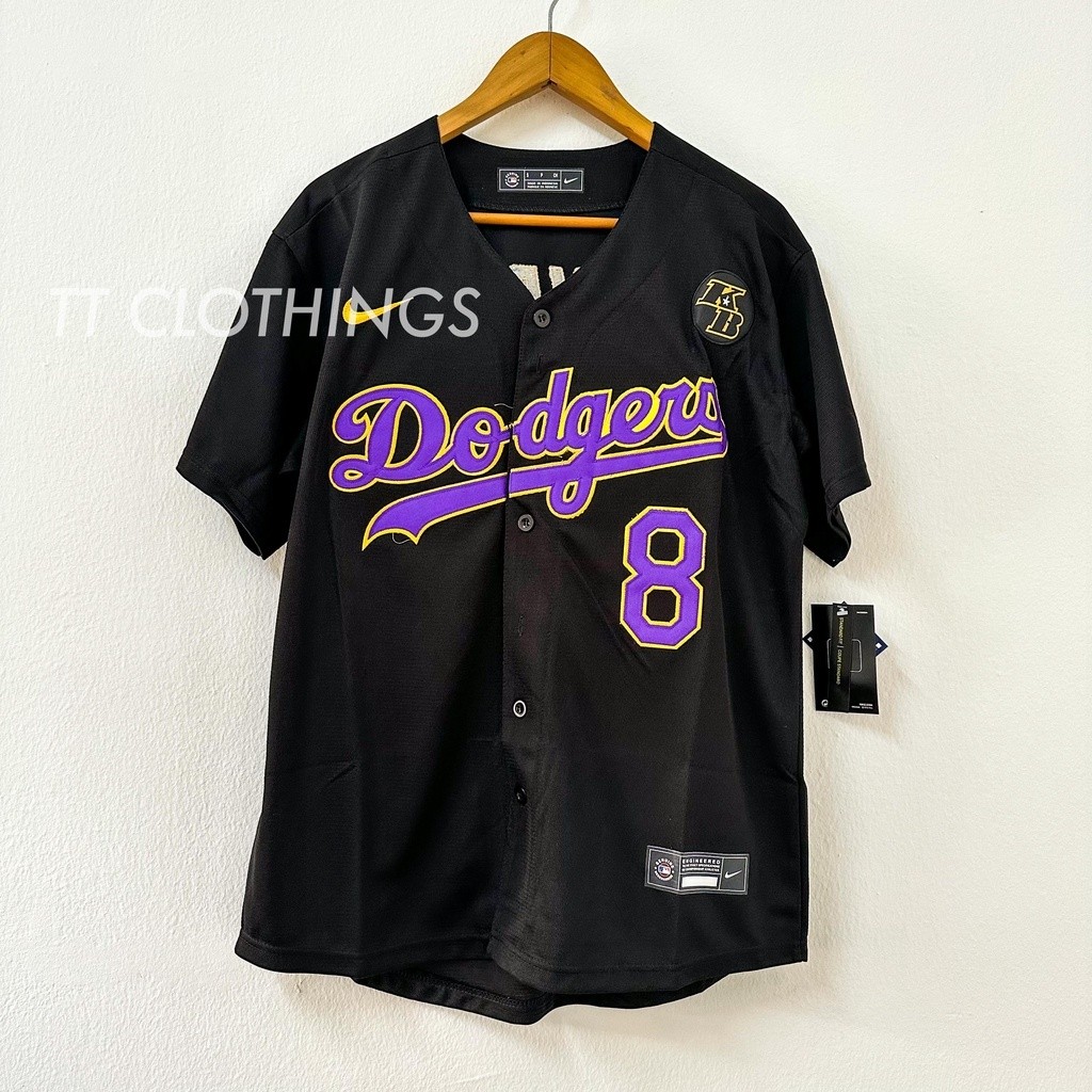 [MEU estoque pronto] Kobe Bryant #8 #24 Preto LA Los Angeles DODGERS ...