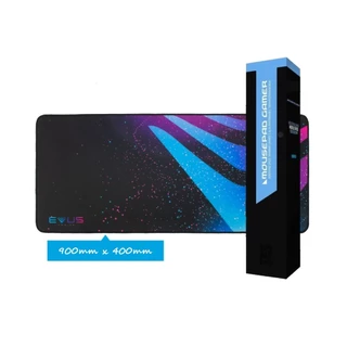 Mouse Pad Gamer Extra Grande 900mm x 400mm Speed Bordas Costuradas Base Emborrachada Evus Experience MP-900B
