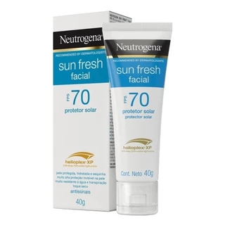 Protetor Facial Neutrogena Sun Fresh FPS 70 40g em Oferta na Shopee