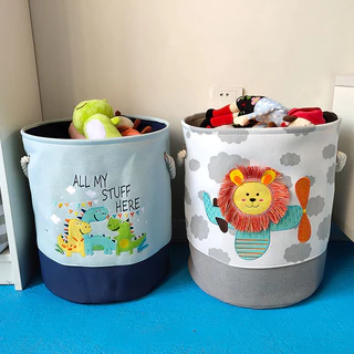 Organizador De Cestas De Armazenamento Cesta Espessa De Lavanderia Brinquedos Para Bebês E Organização
