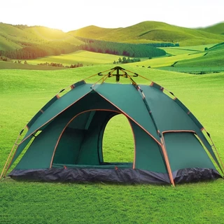 Barraca Camping 200cm*200cm*135cm Portátil A Prova D'agua Dois Andare Barraca De Acampamento 4 Pessoas De Praia em Oferta na Shopee