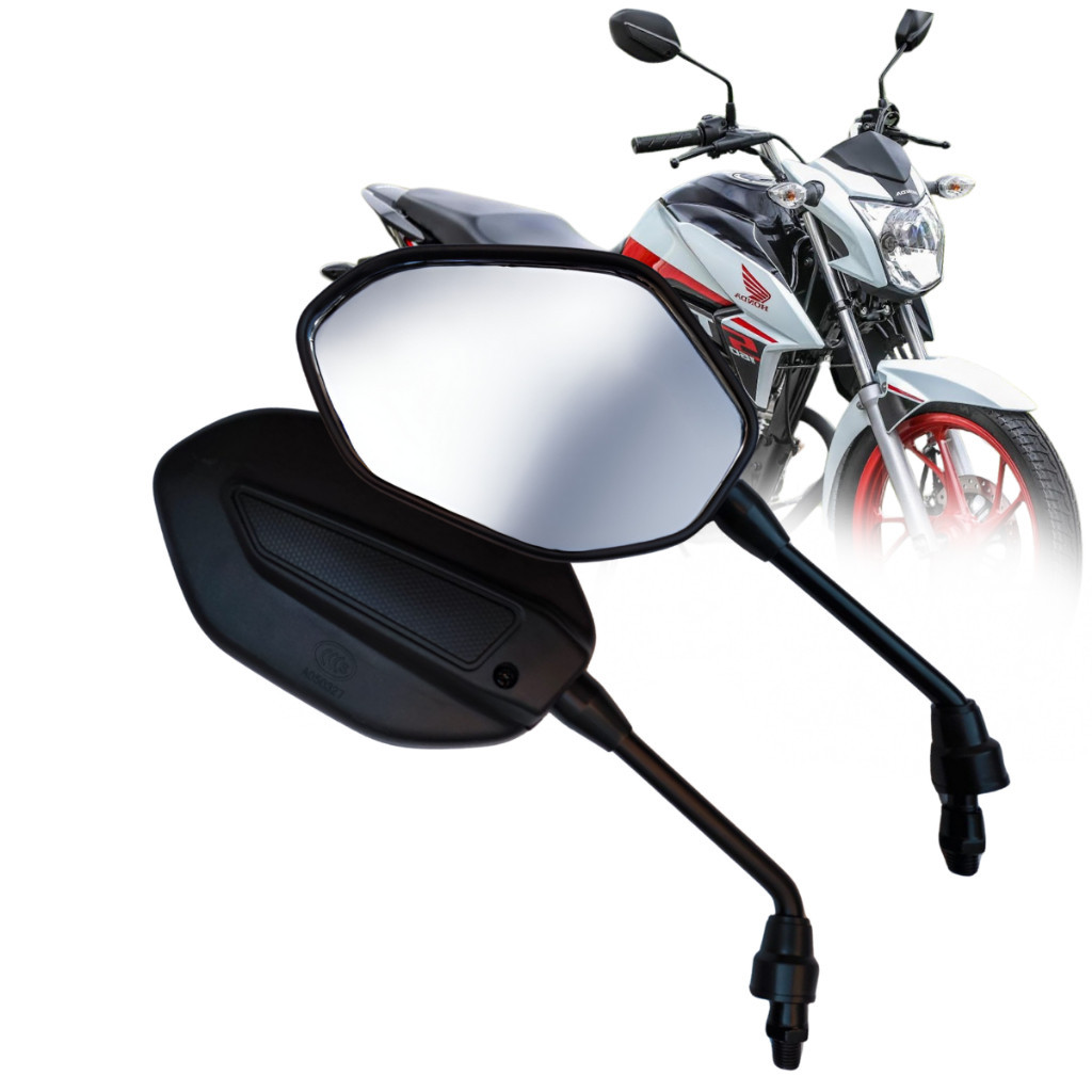 Retrovisor Par Honda Cg Titan Fan 125 150 160 Lente Convexa
