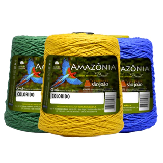 Barbante Amazônia Fio N°6 400 Metros / 400 Gramas - São João em Oferta na Shopee