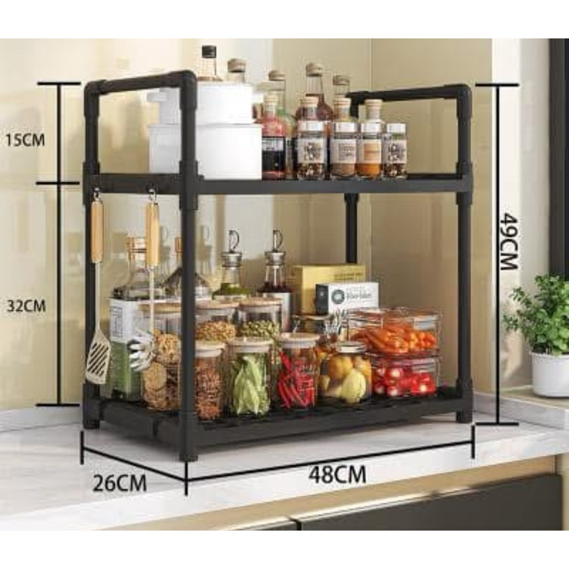 Kitchen 2/3 Shelves Multifunctional High-capacity Easy To Install ...