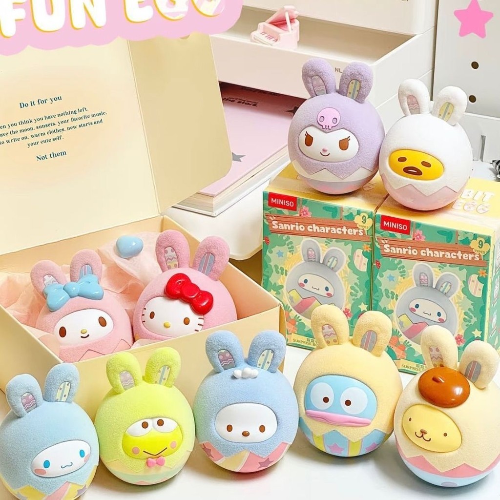 Sanrio Rabbit Surprise Egg Series Caixa Cega Brinquedo Colecionável ...