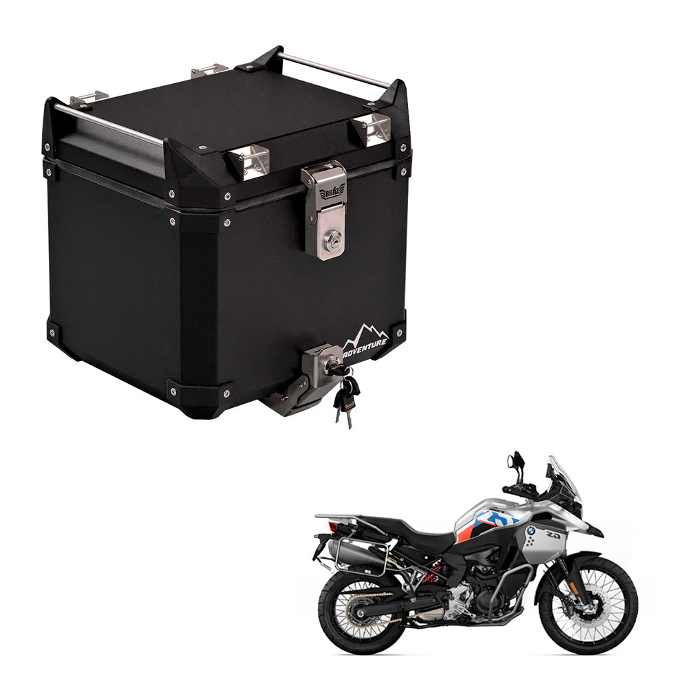 Baú Traseiro 40L Para Bmw 850 1200 1250 GS Adventure Preto Bráz ...