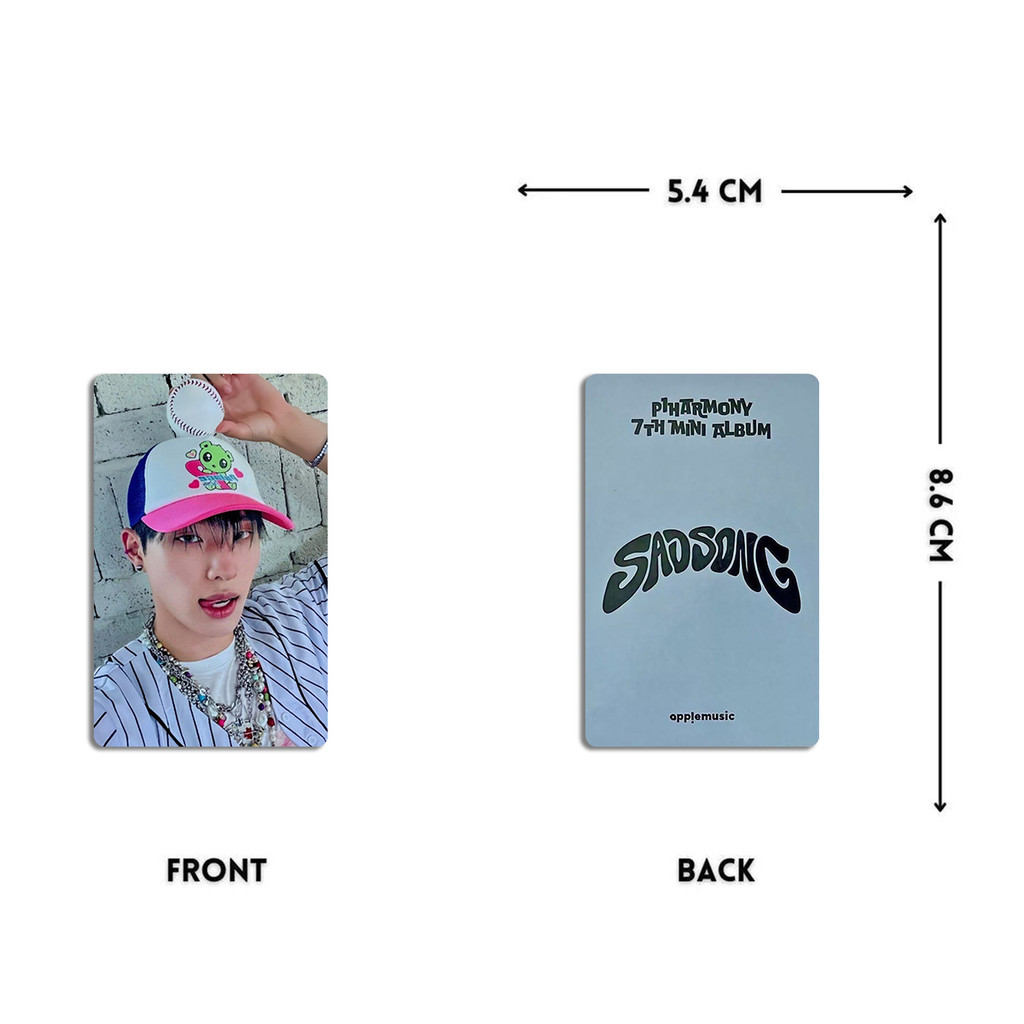 Kpop P1Harmony Cartão Aleatório Pequeno SAD SONG Álbum FNC