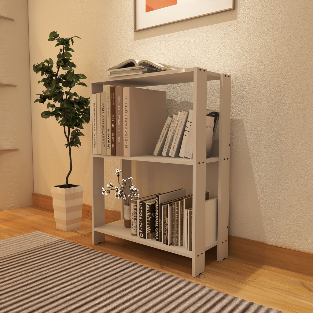 Estante Livreiro Multiuso Organizador Movlar Mod.0705 - Branco | Shopee ...