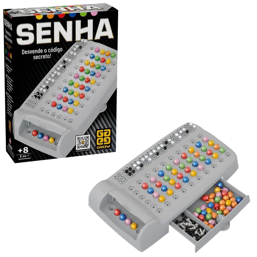 Jogo de Tabuleiro Senha Código Secreto Grow | Shopee Brasil