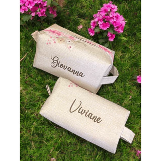 Necessaire Box Personalizada com Nome Casamento Madrinha Padrinho Debutante Aniversário 15 Anos Batizado Lembrancinha em Oferta na Shopee