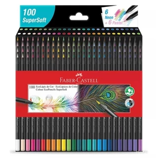 Faber Castell 100 cores Supersoft desenho artes Original promoção cor lápis TZIW