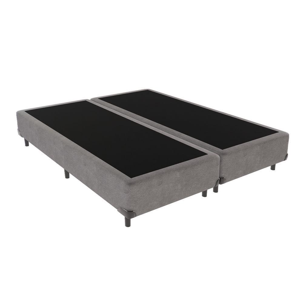 Cama Box Preta Cinza 158cm Madeira Kazamix | Shopee Brasil