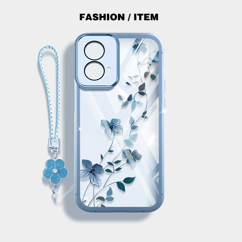 Coque Motorola Moto E14/G24/G04 - Protection TPU Motif Floral Anti-chocs