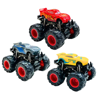 Monster Trucks Carros - McQueen Mart Dinoco Carros 1:24