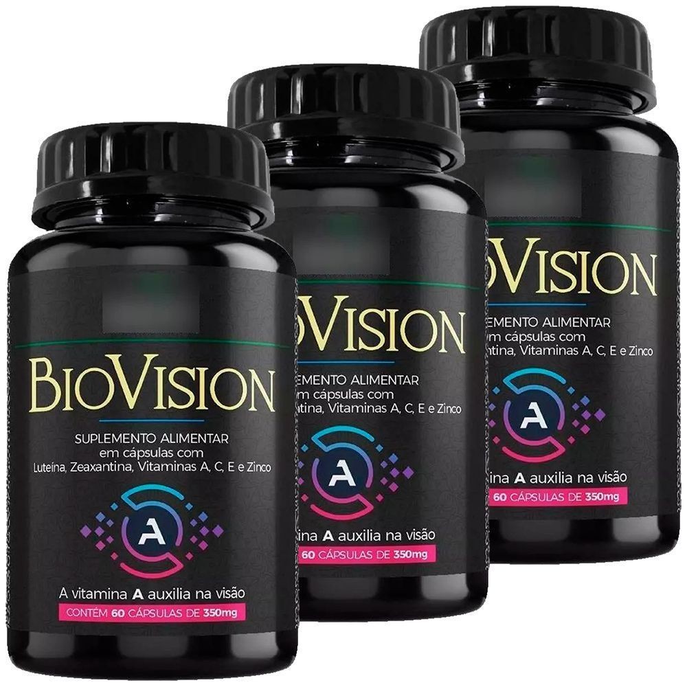Kit 3x BioVision 60 Cápsulas Bioklein | Shopee Brasil