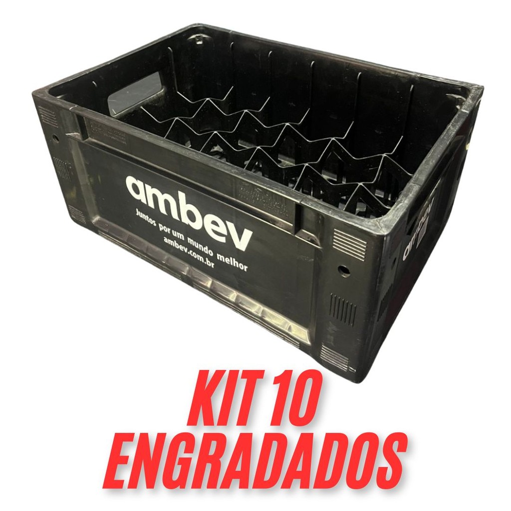kit 10 Engradado cerveja 300ml ambev NOVO | Shopee Brasil