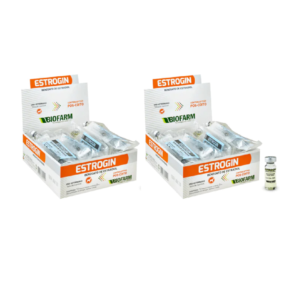 ESTROGIN 2 mL x 2 Unidades | Shopee Brasil