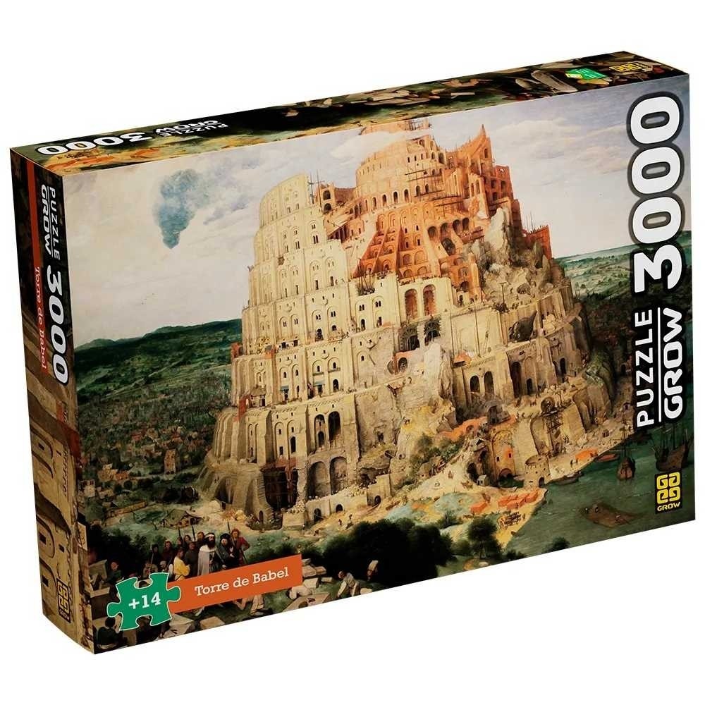 QUEBRA CABECA 3000 PECAS TORRE DE BABEL GROW | Shopee Brasil
