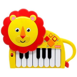 Fisher Price Mini Piano Leão Brinquedo Infantil F0085-9 Fun