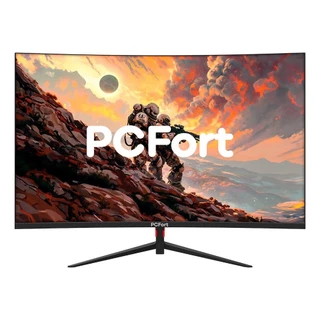 Monitor Gamer Curvo PCFort U270F 27" 1ms 100Hz LED Full HD 100% sRGB HDMI VGA Preto