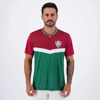 Camisa Fluminense Poente Vinho e Verde