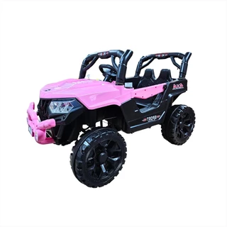 Quadriciclo Elétrico Infantil Rosa Motor 12V Jipe Faróis Led