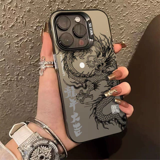 Capinha Capa De Celular Fosco dragão Para Redmi 12 12C 13c Note 8 11 12 13 pro POCO X6 X5 PRO Case