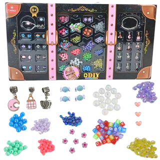 Kit de Minçangas DIY Colares Pulseiras Bijuteria Infantil Castela