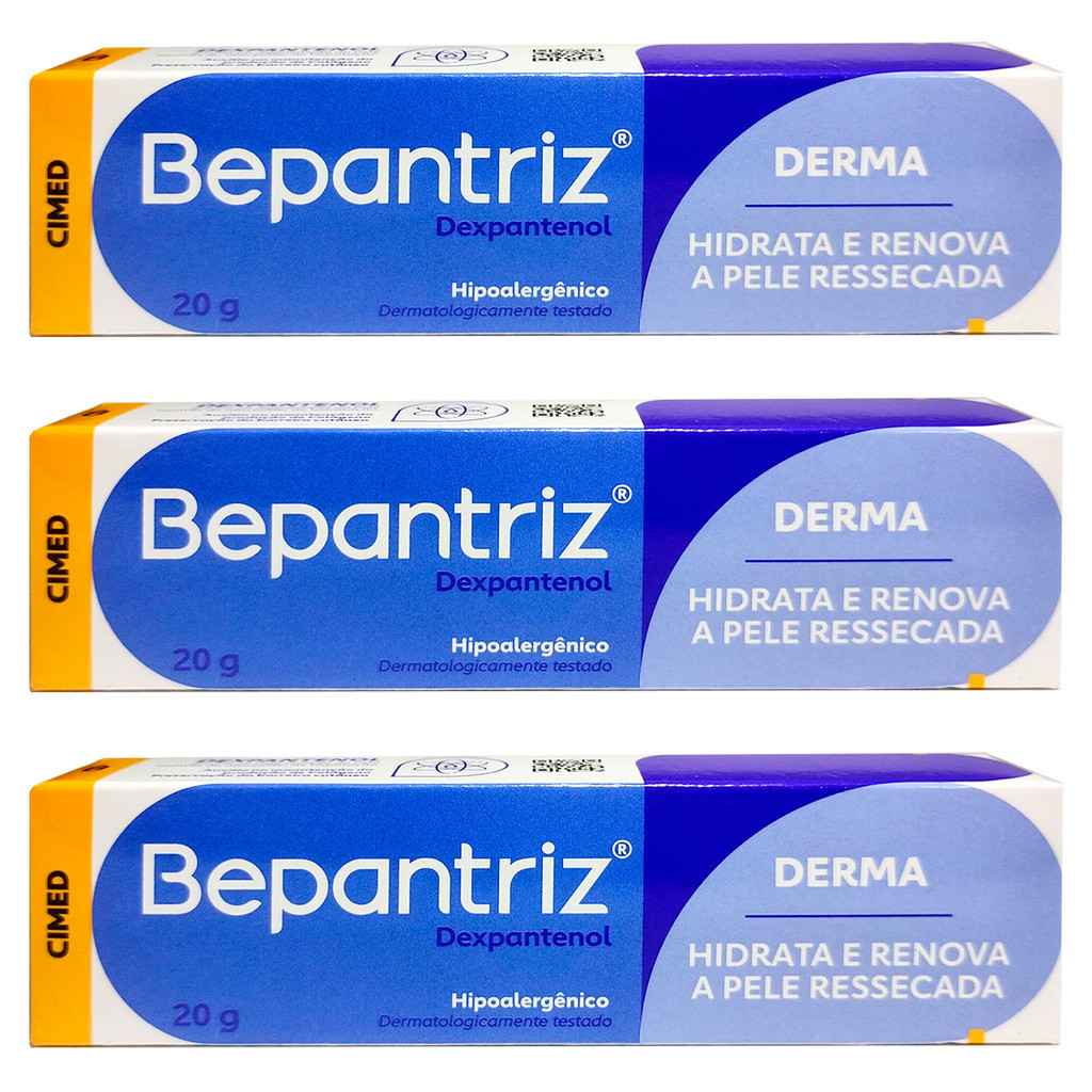 Kit Bepantriz Derma Creme Hidratante 20g Dexpantenol | Shopee Brasil