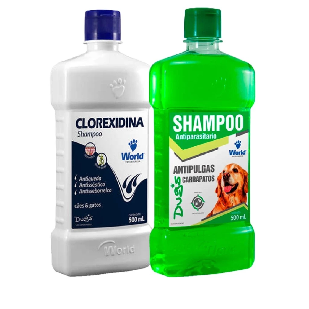 Shampoo Clorexidina para Cães 500mL - Pool de Ofertas