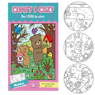 Livro para Colorir e Pintura Comfy & Cozy - Meu livrao Bobbie Goods em Oferta na Shopee