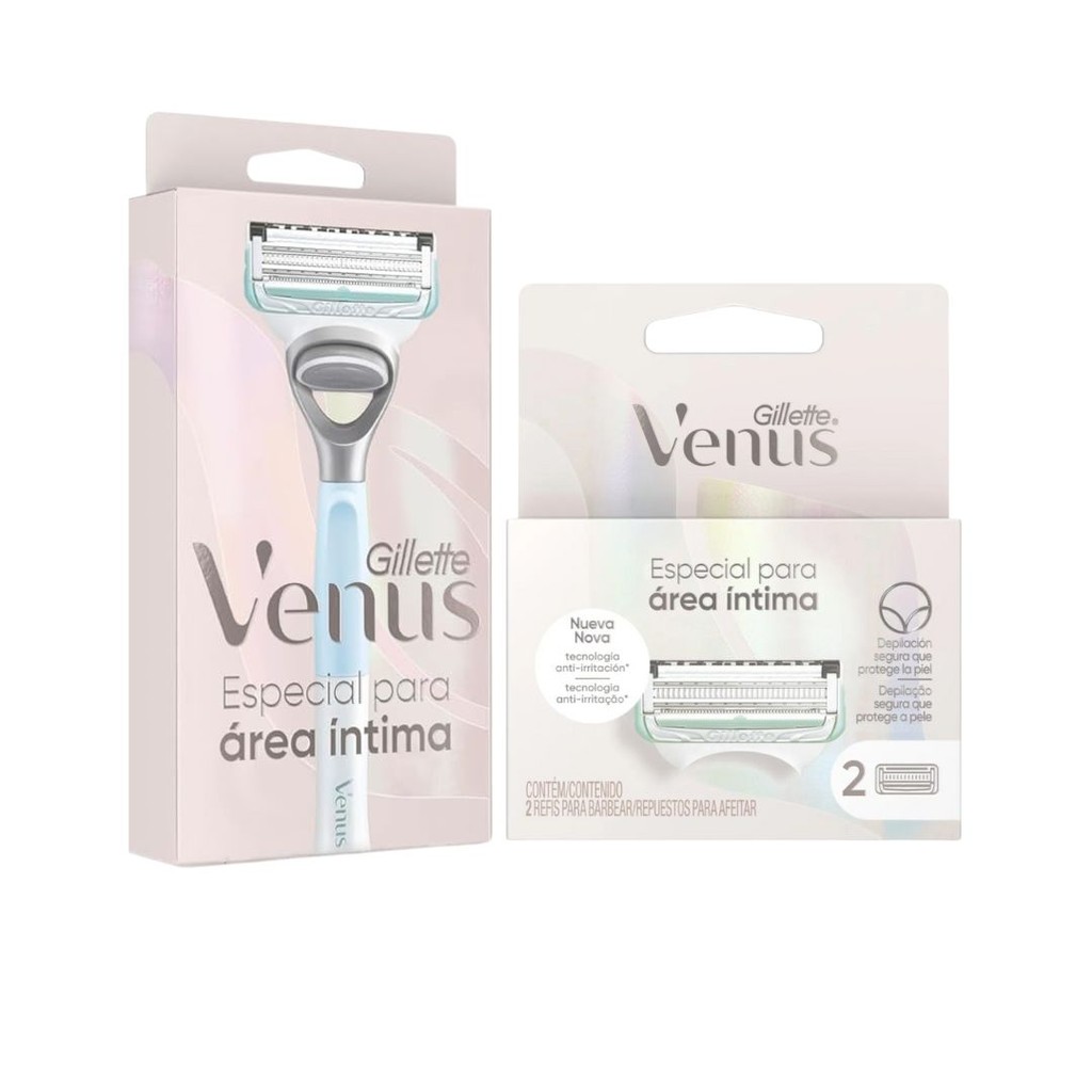 Kit Gillette Venus Área Íntima Aparelho de Barbear Feminino ...