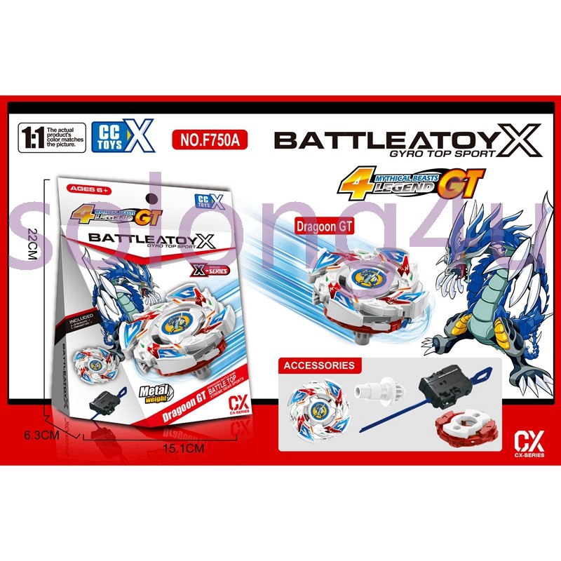 CX00 Dragon GT Dranzer Driger G Draciel Spinning Tops X Set Com