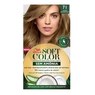 Tintura Soft Color 71 Louro Acinzentado 35g em Oferta na Shopee