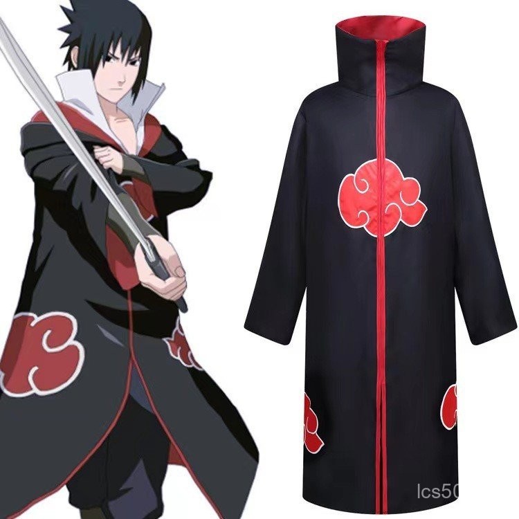 Olá Naruto Akatsuki roupas completas com capa de manto Traje de ...