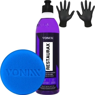 Restaurax Restaurador Plásticos Automotivo Kit Vonixx + Luva em Oferta na Shopee