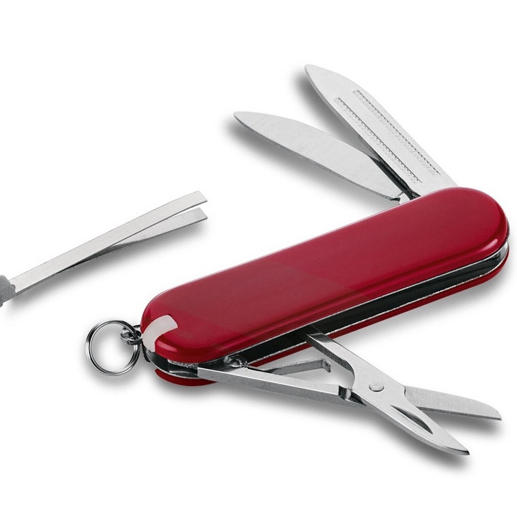 Canivete Multifunções de Bolso Suiço com Chaveiro 5 funções