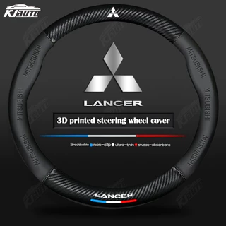 Mitsubishi lancer Luxo Couro Fibra De Carbono Capa De Volante Confortável E Antiderrapante Acessórios Interiores Do Carr