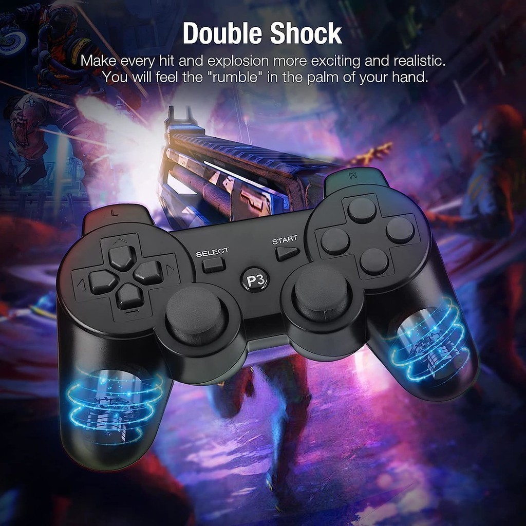 Controle Joystick Dual Shock Sem Fio Bluetooth Wireless Ps3 REAL LIFE.BR