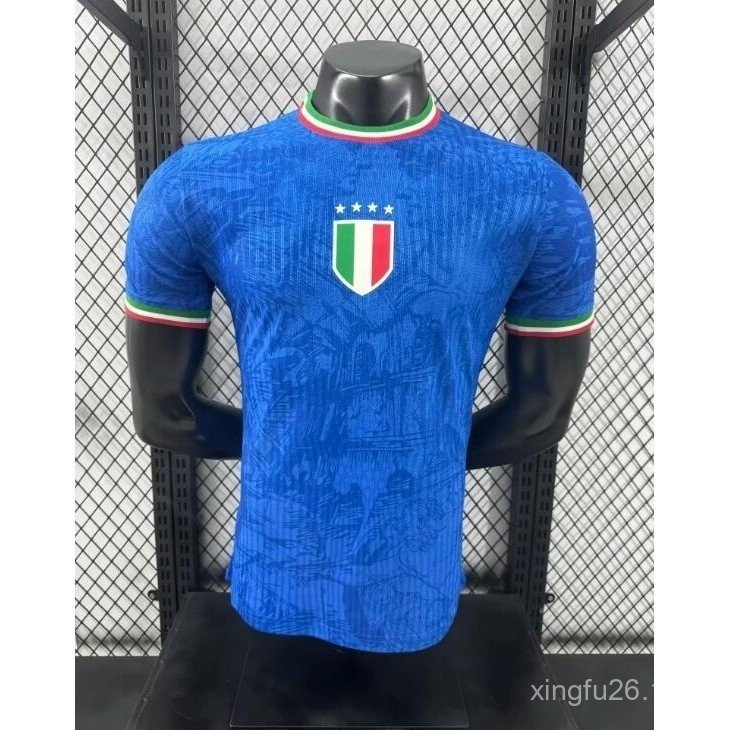 Camisola De Futebol Masculina Azul Edição Especial Italiana Edição 2425 ...