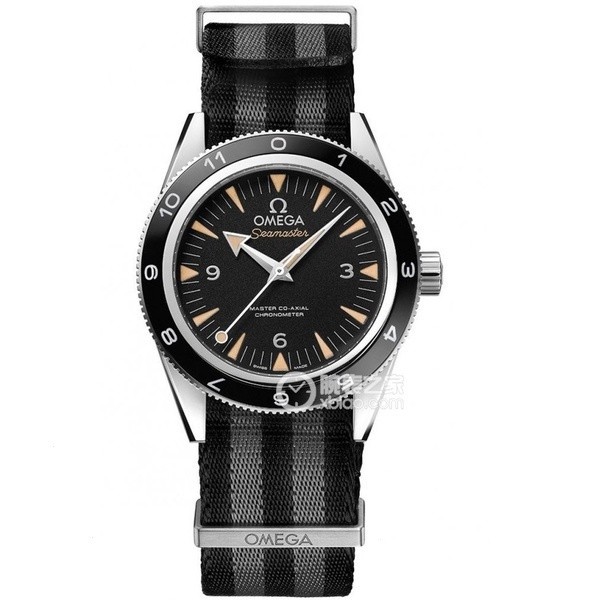 OMEGA Esporte clássico mostrador redondo, moda mecânica automática Seamaster tendência pulseira de nylon durável relógio