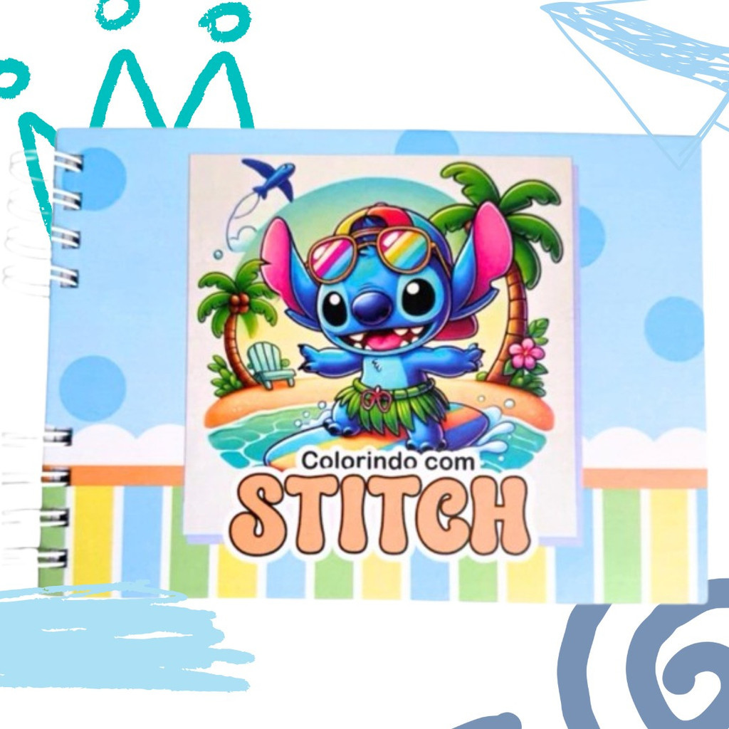 Kit com 2 Livros de Colorir – Colorindo com Stitch | Capa Dura ...