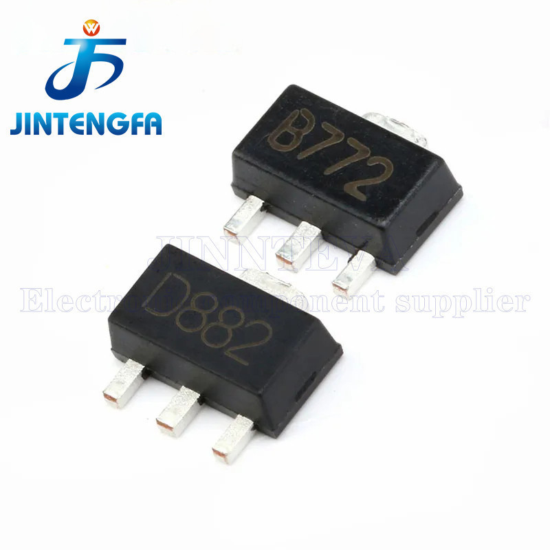 2 X D882 2SD882 NPN / 2 X B772 2SB772 PNP / Silicon Power Transistor TO-126 - View #6