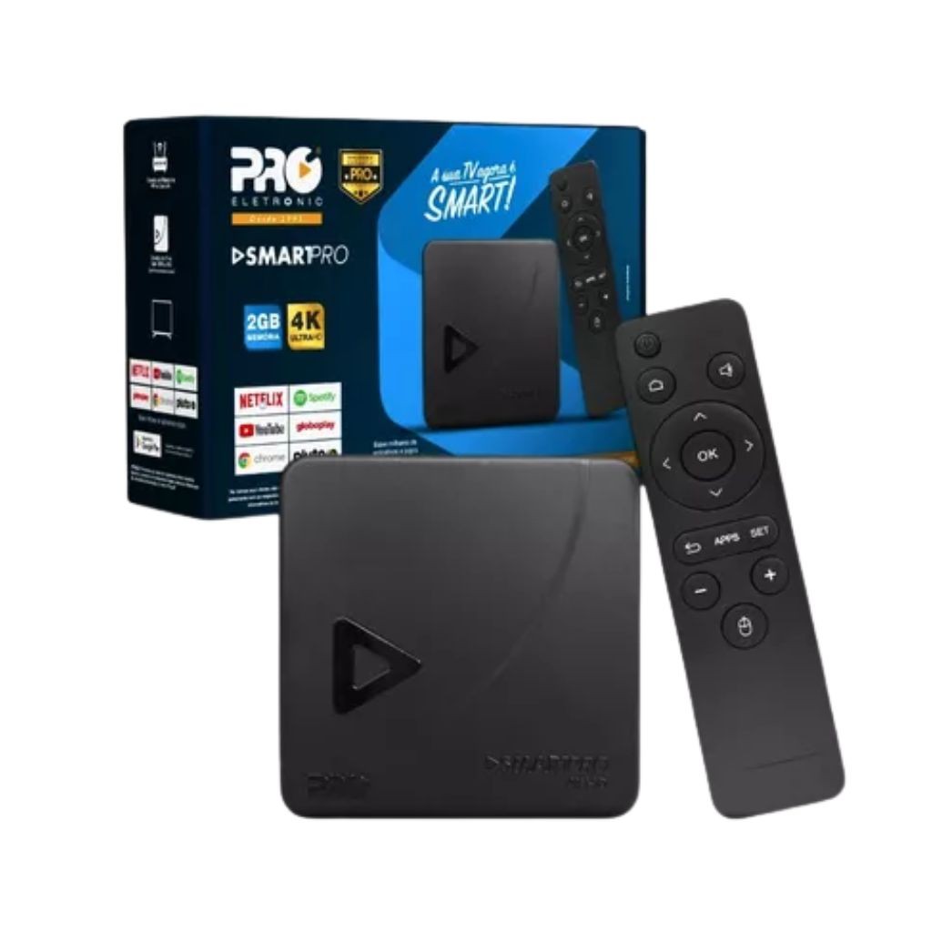 SmartPRO Tv Box WIFI 4K HD 16GB - Proeletronic