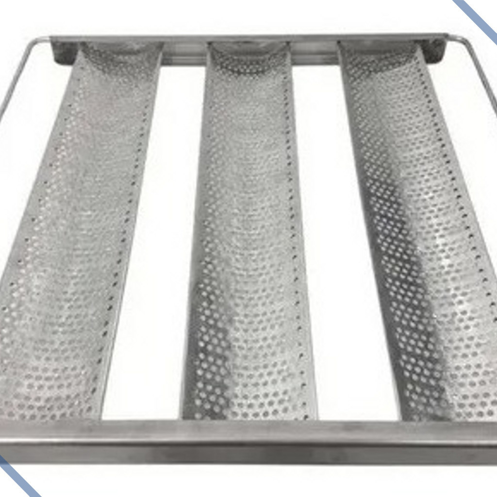 Assadeira Pão de Sal Esteira 35x35 Forno Caseiro 3 Tiras par